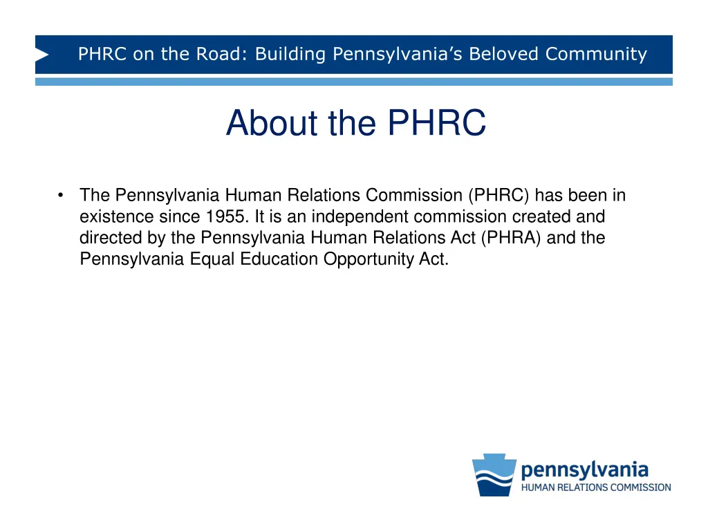 phrc on the road building pennsylvania s beloved