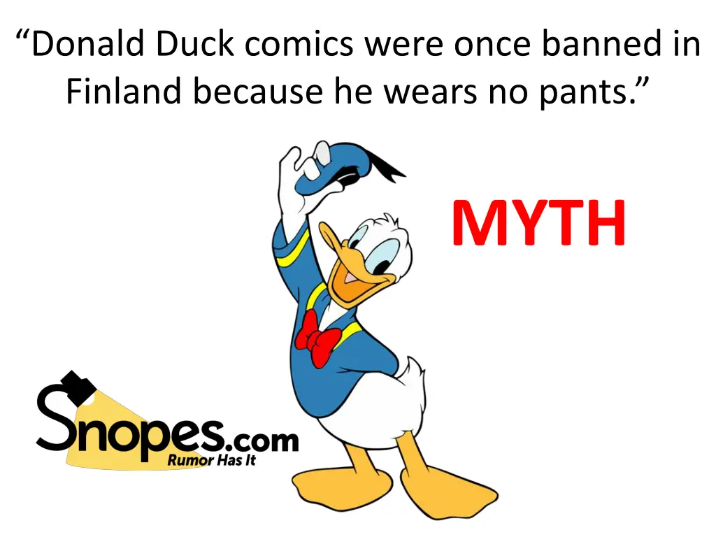 donald duck comics were once banned in finland 1