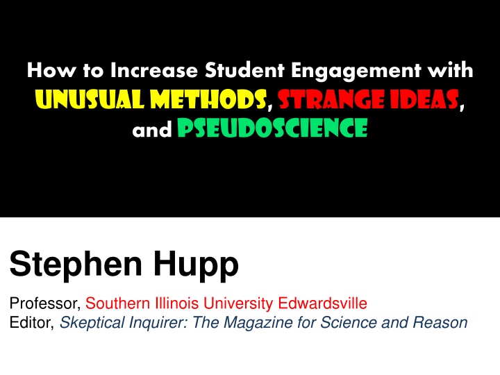 how to increase student engagement with unusual