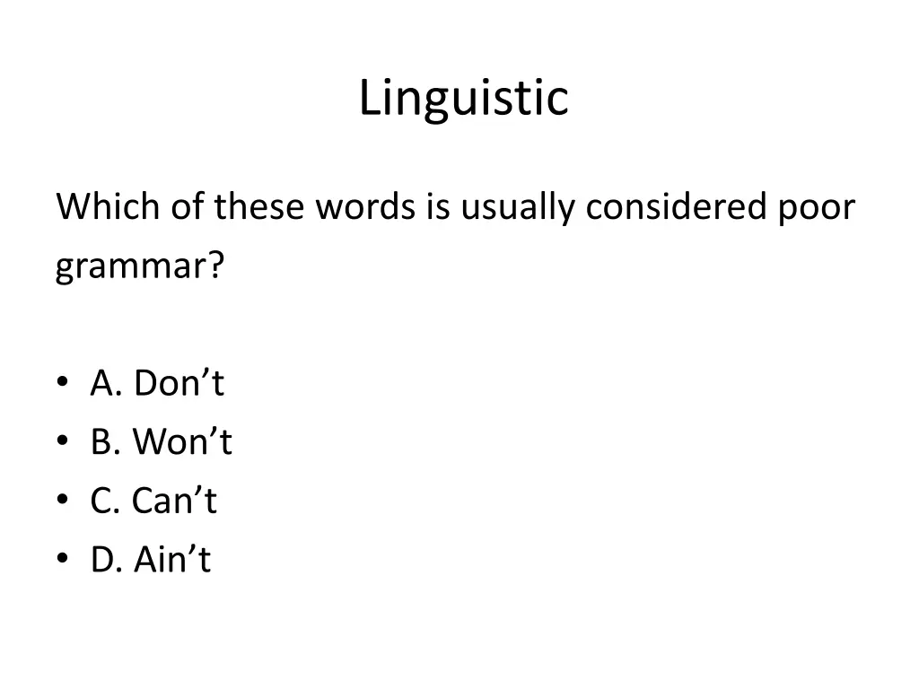 linguistic