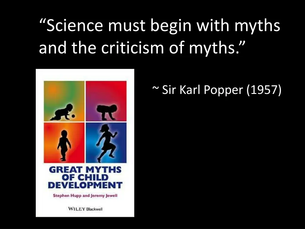 science must begin with myths and the criticism