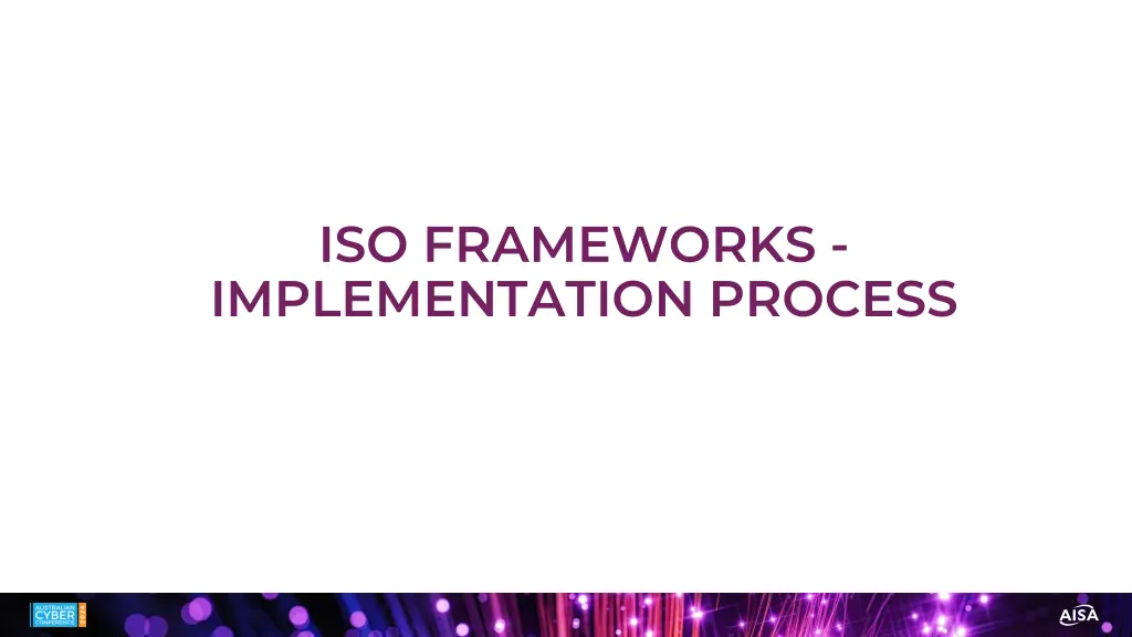 iso frameworks implementation process