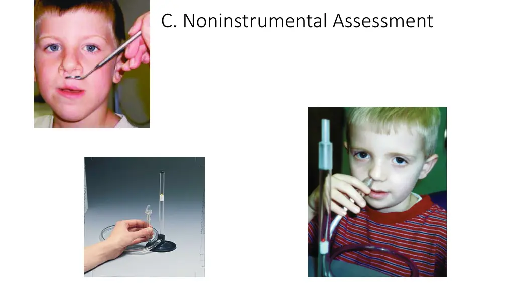 c noninstrumental assessment