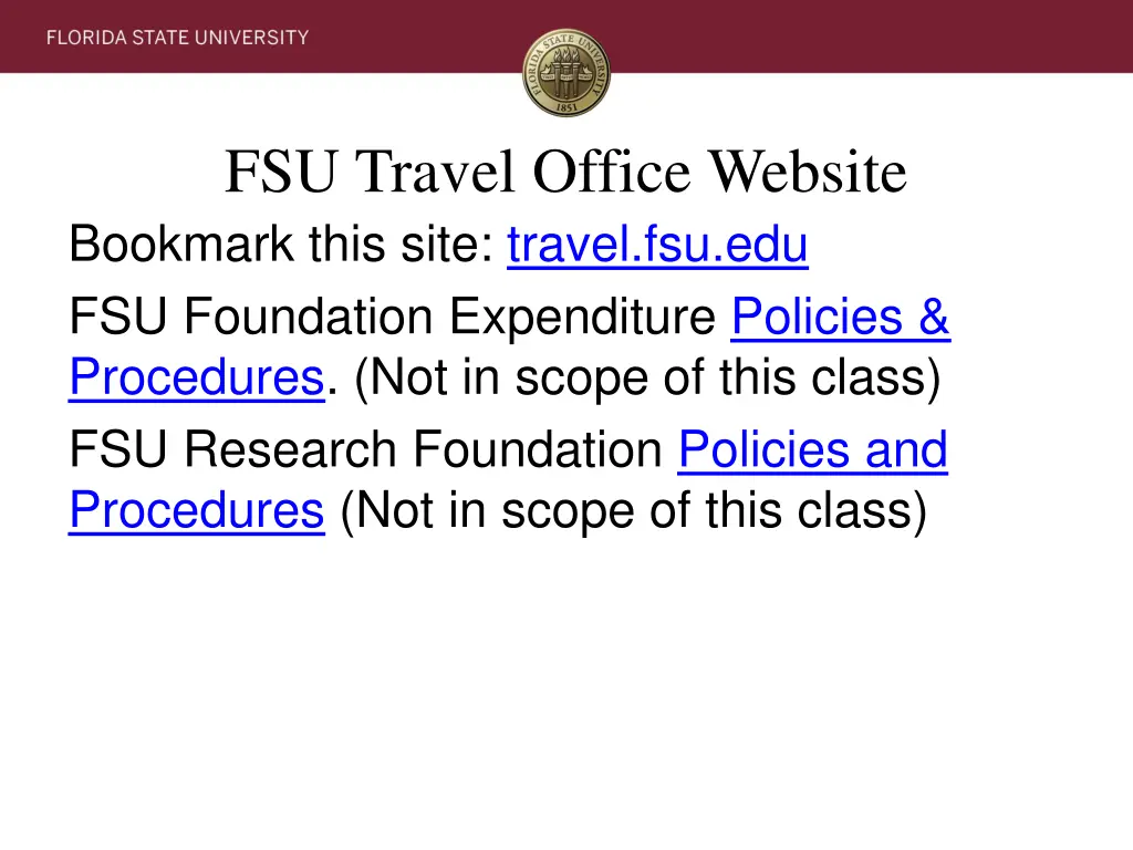 fsu travel office website bookmark this site