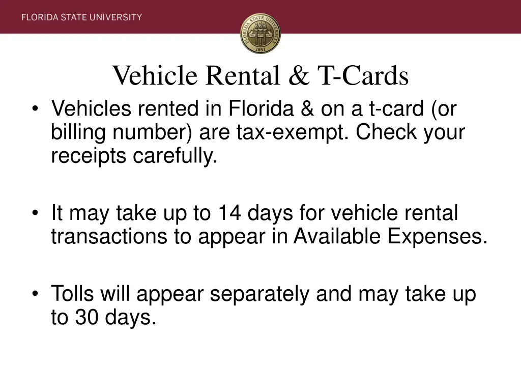 vehicle rental t cards vehicles rented in florida