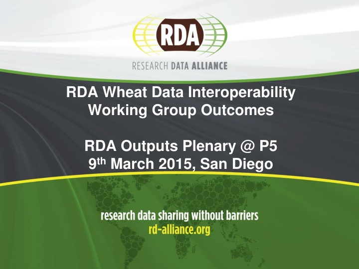 rda wheat data interoperability working group