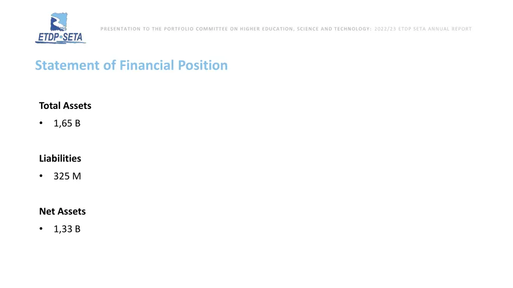 presentation to the portfolio committee on higher 20