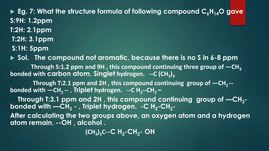 eg 7 what the structure formula of following 1