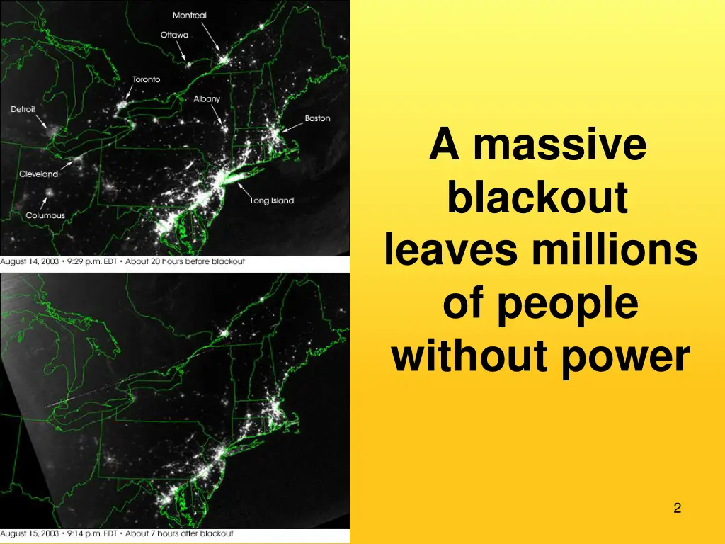 a massive blackout