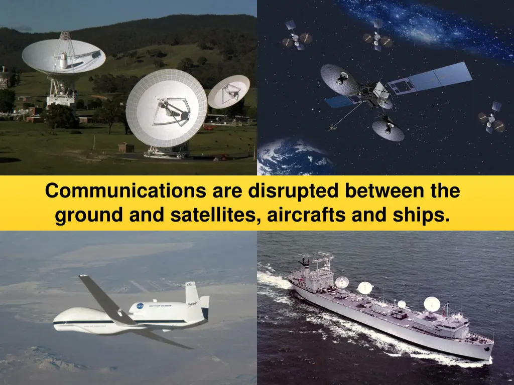 communications are disrupted between the ground