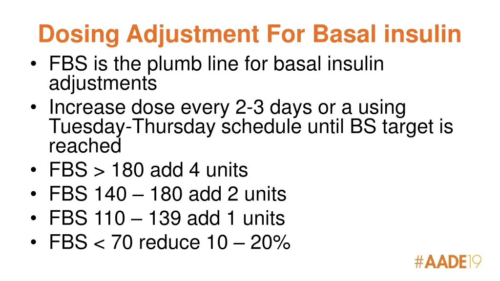 dosing adjustment for basal insulin