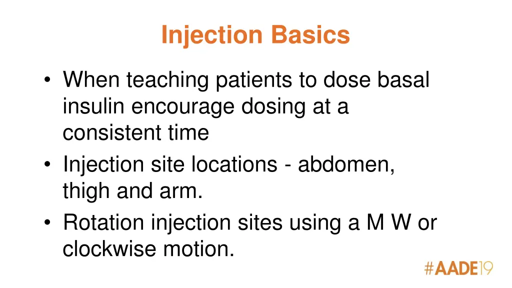 injection basics