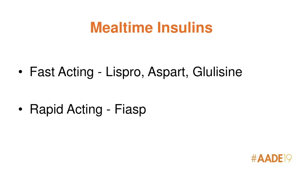 mealtime insulins