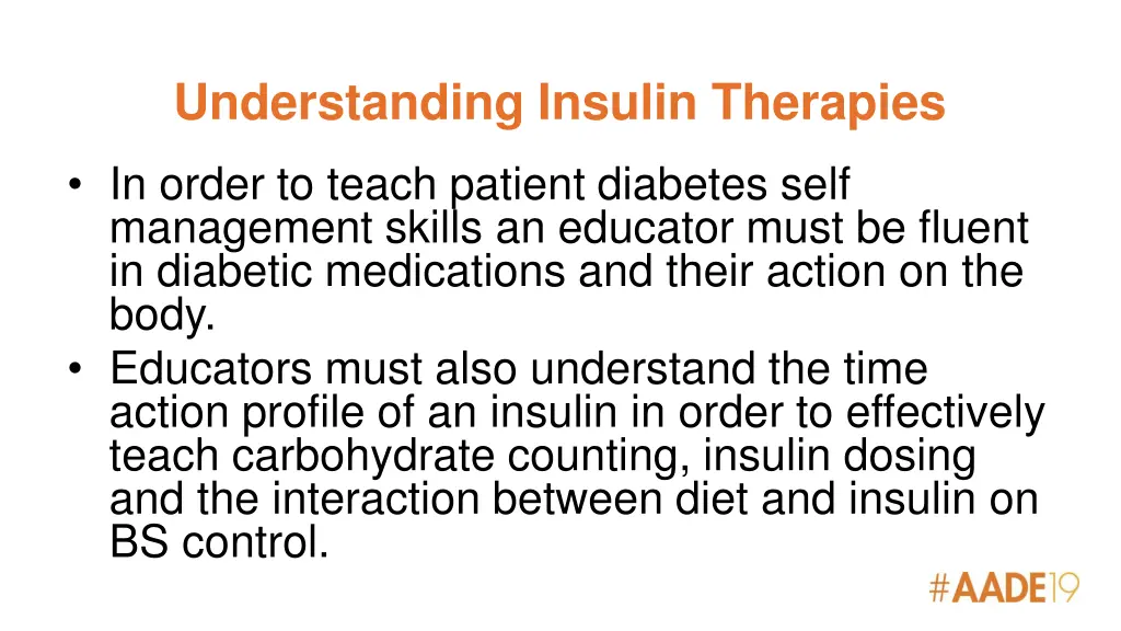 understanding insulin therapies