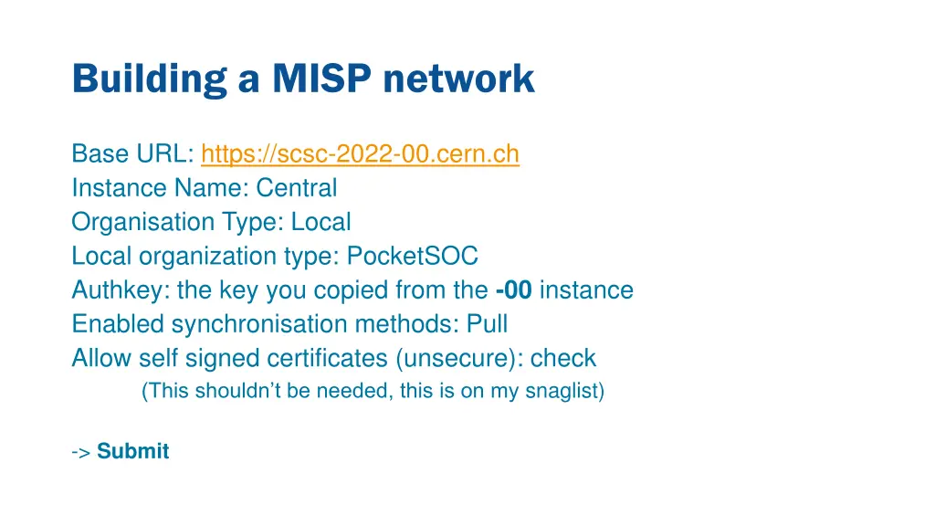 building a misp network 2