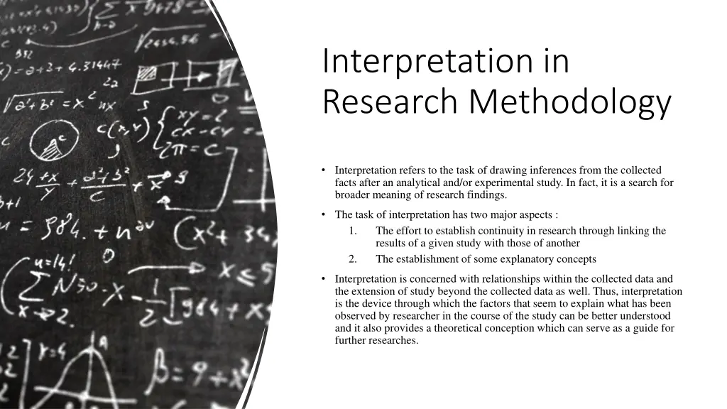 interpretation in research methodology