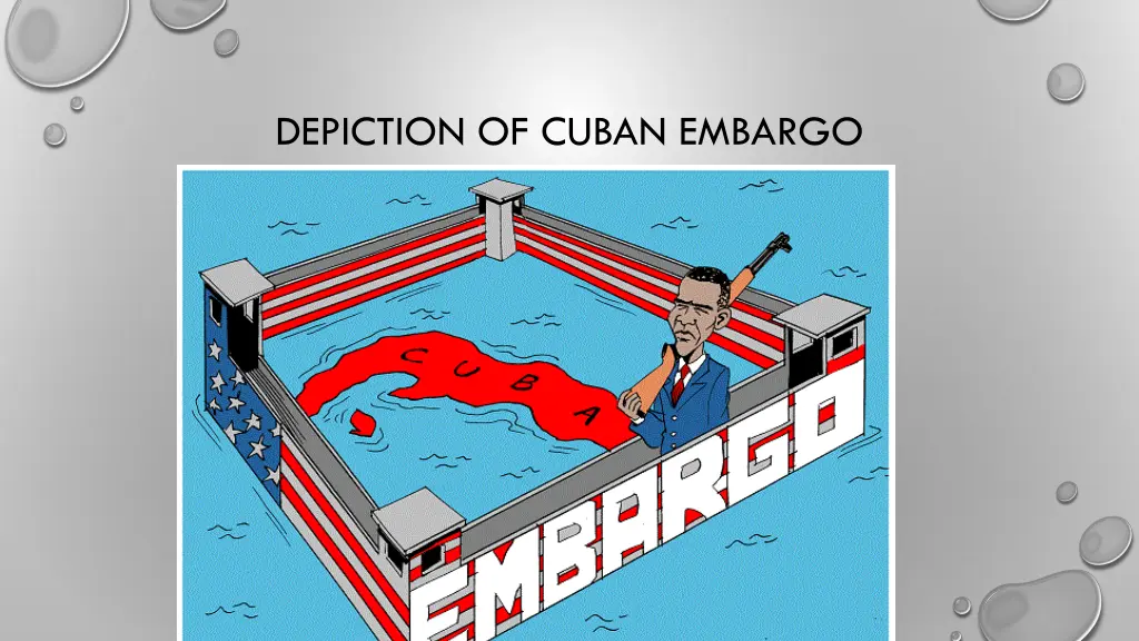 depiction of cuban embargo 1