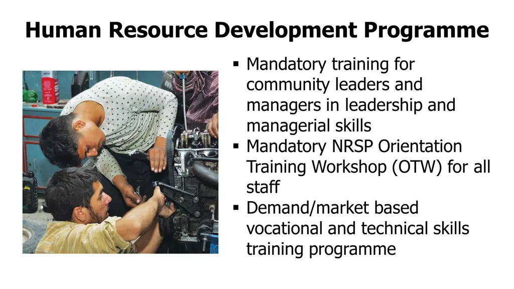 human resource development programme