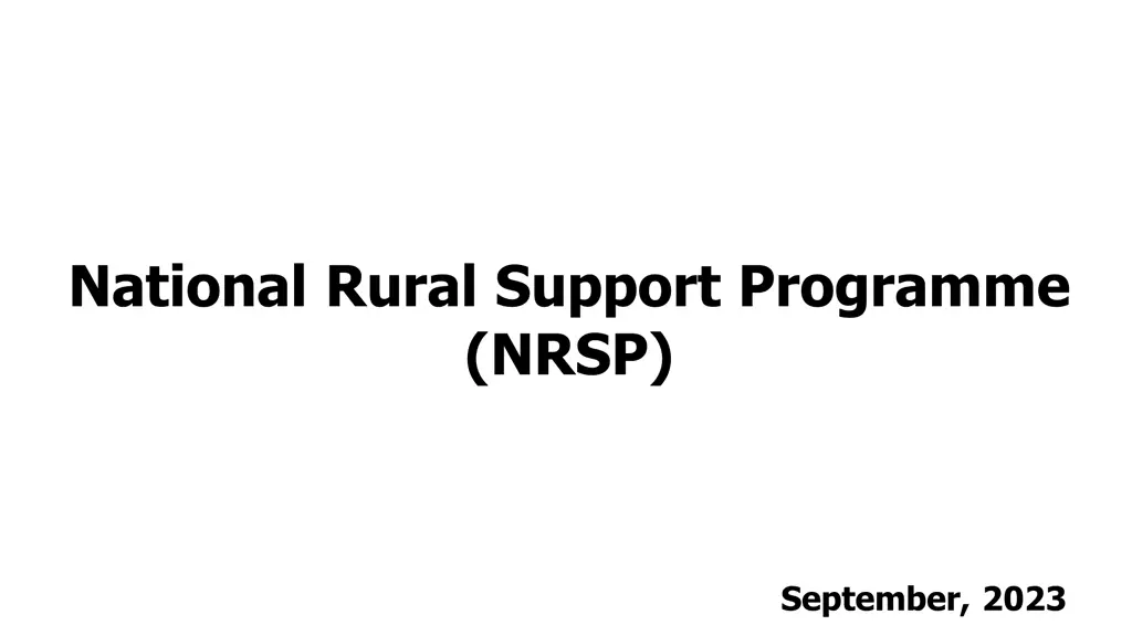 national rural support programme nrsp