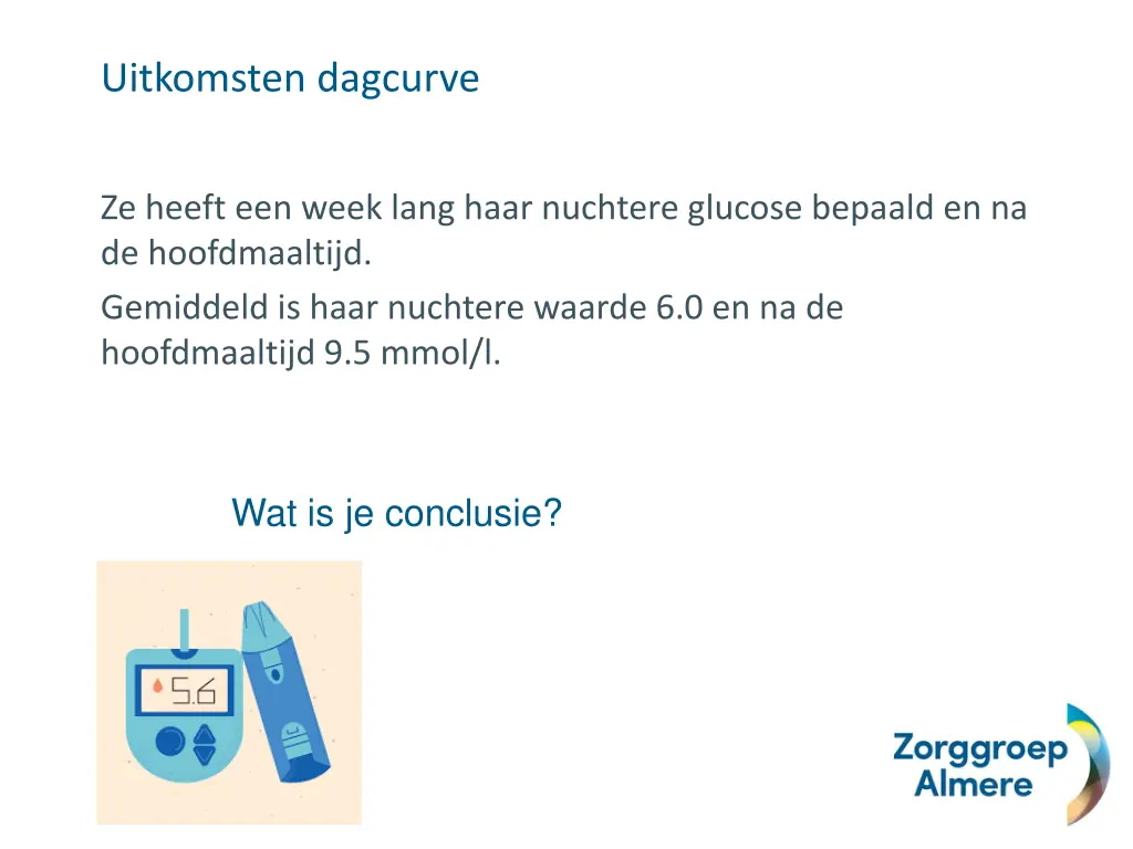 uitkomsten dagcurve