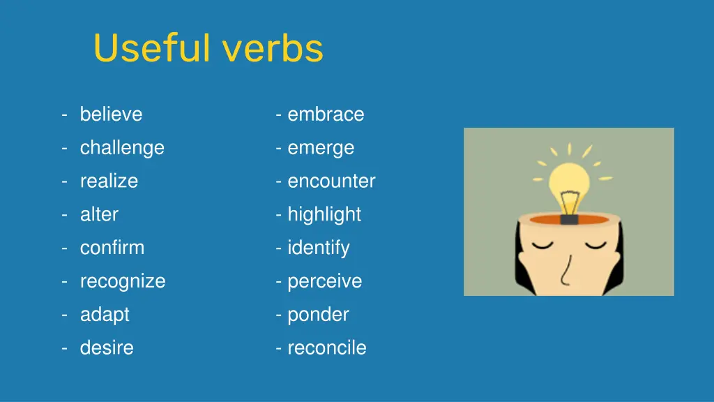 useful verbs