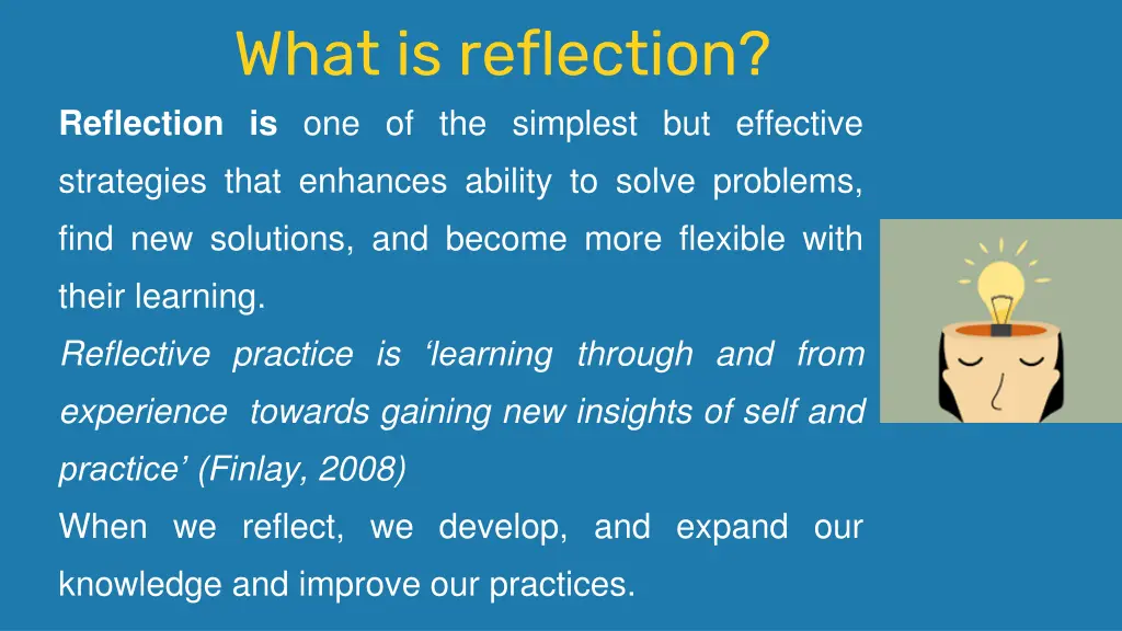 what is reflection reflection