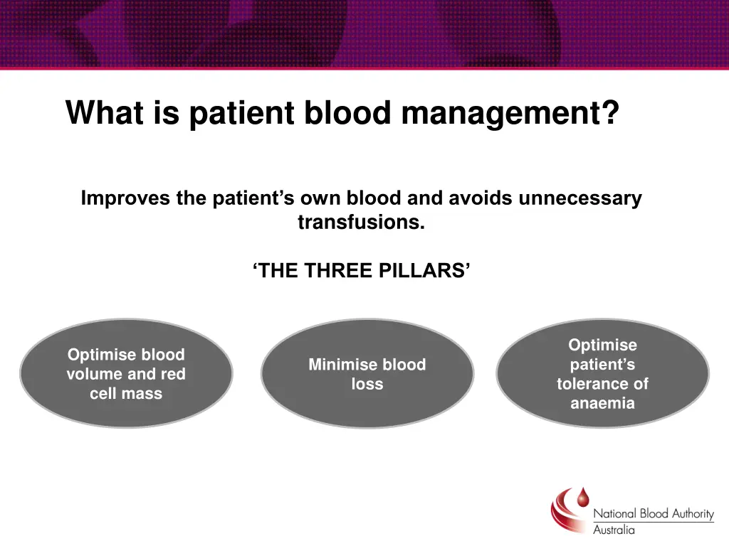what is patient blood management