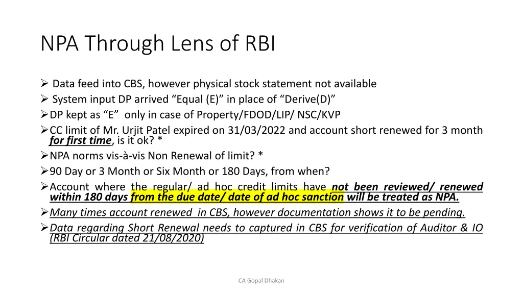 npa through lens of rbi 14