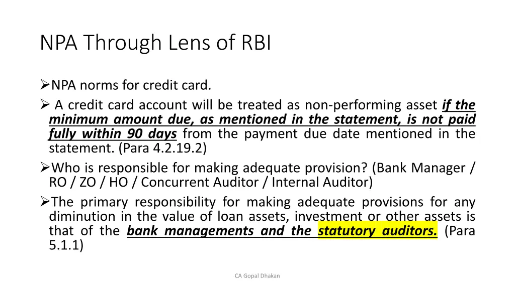 npa through lens of rbi 22