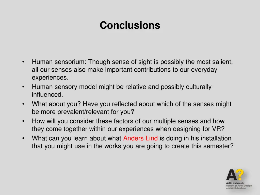 conclusions