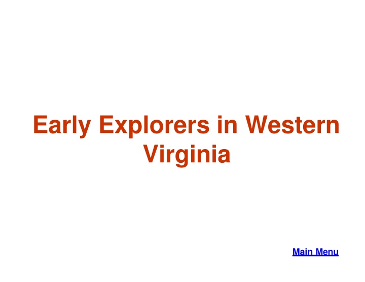 early explorers in western virginia