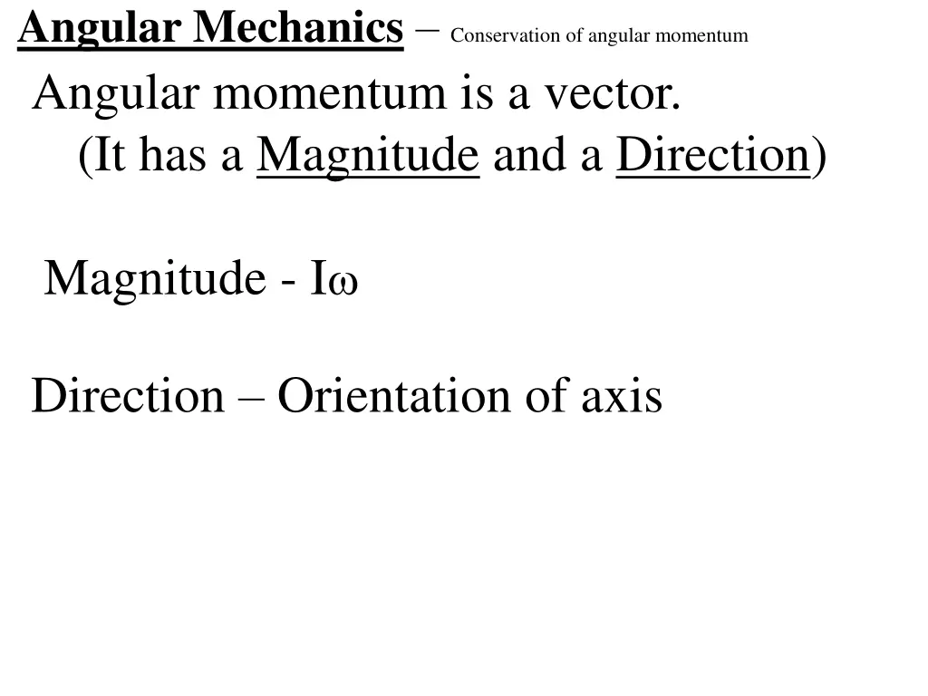 angular mechanics conservation of angular 1