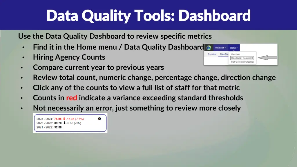 data quality tools dashboard data quality tools
