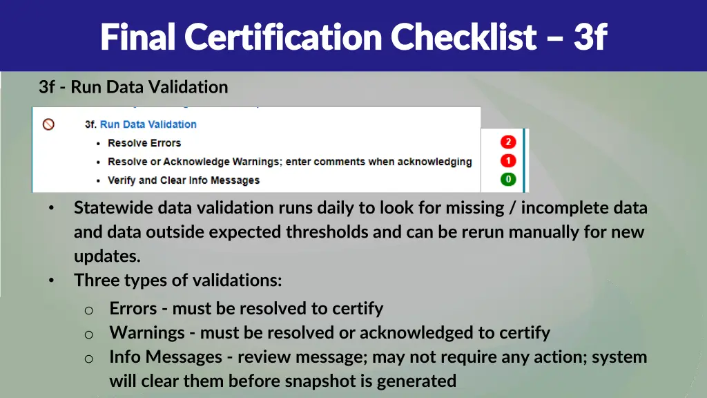 final certification checklist final certification 10