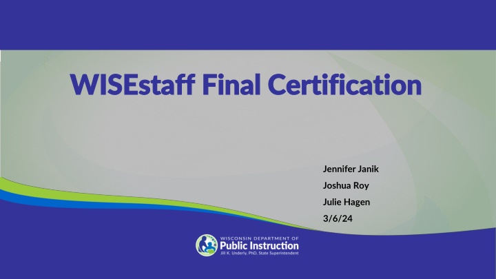 wisestaff final certification wisestaff final