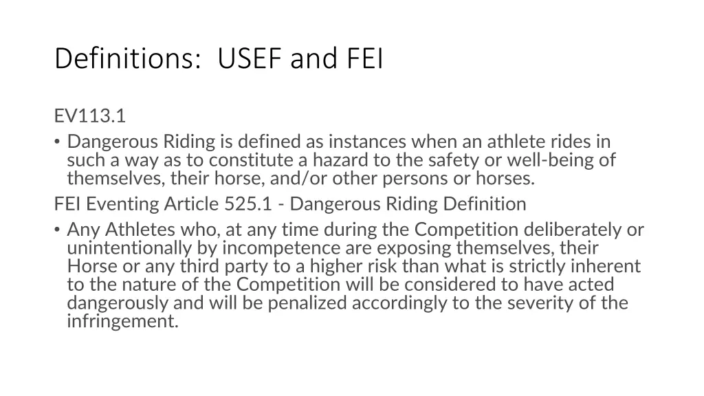 definitions usef and fei
