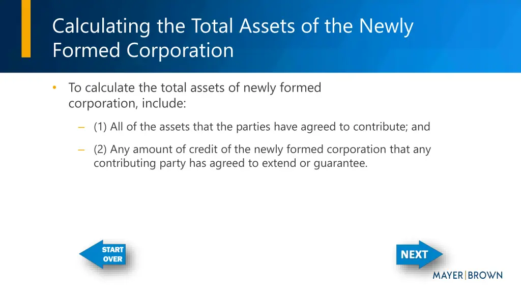 calculating the total assets of the newly formed