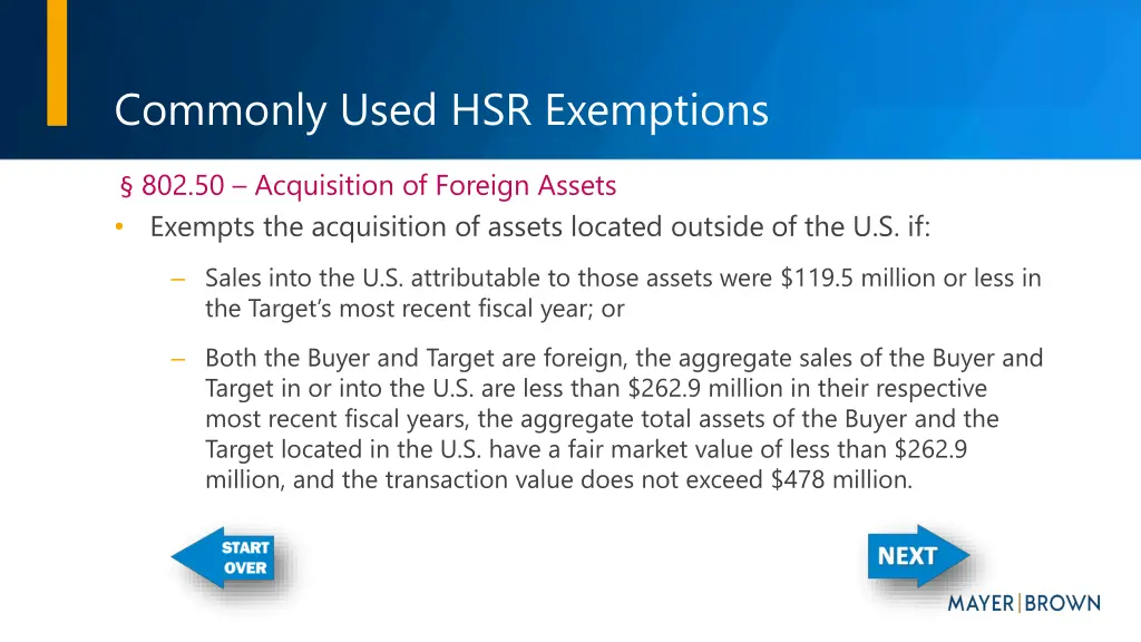 commonly used hsr exemptions 5