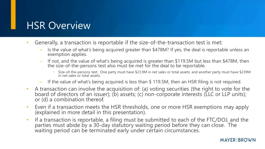 hsr overview