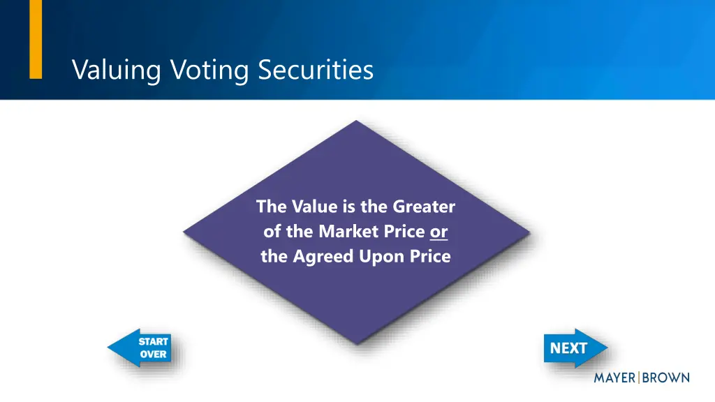 valuing voting securities 2