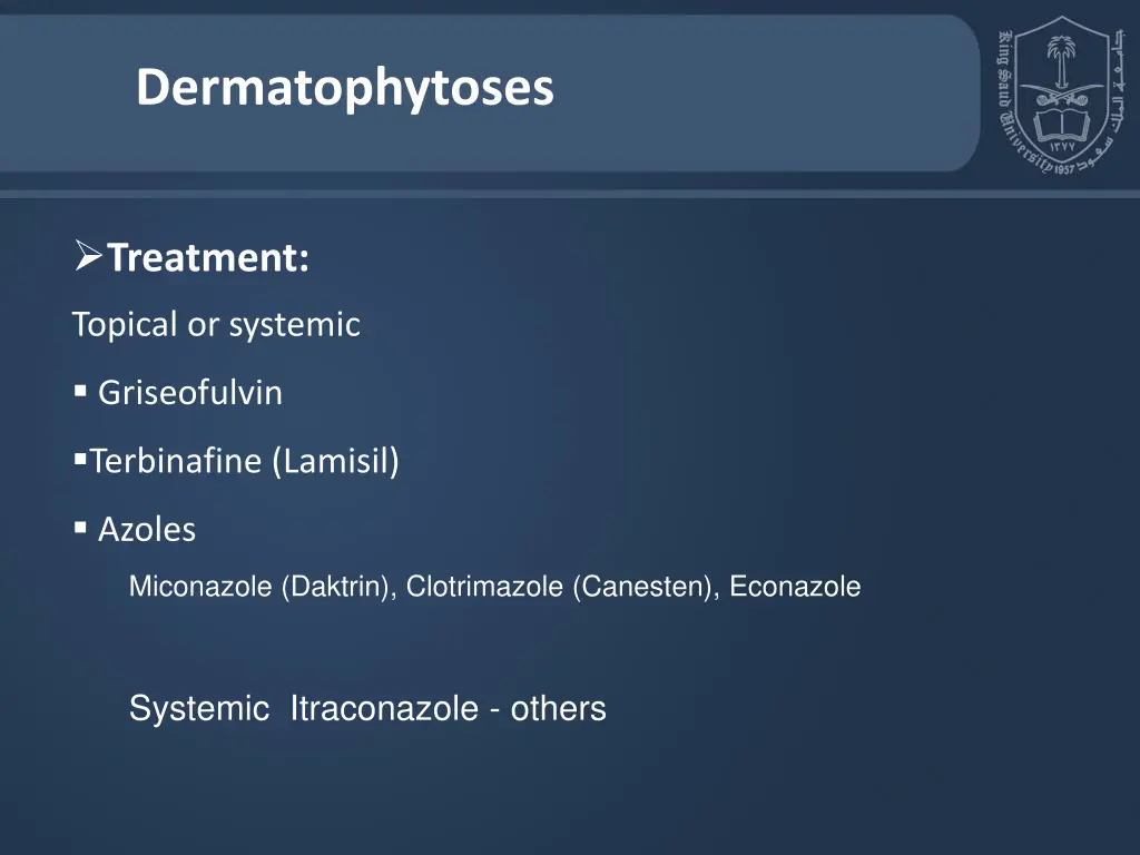dermatophytoses 1