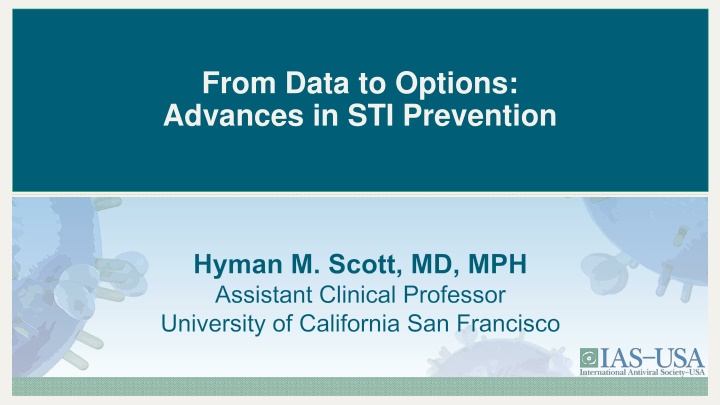 from data to options advances in sti prevention