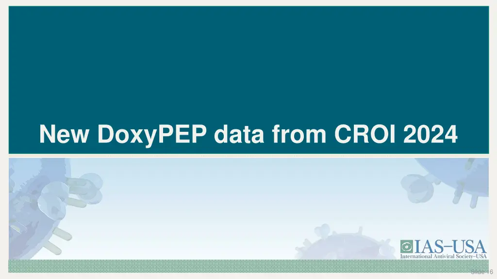 new doxypep data from croi 2024