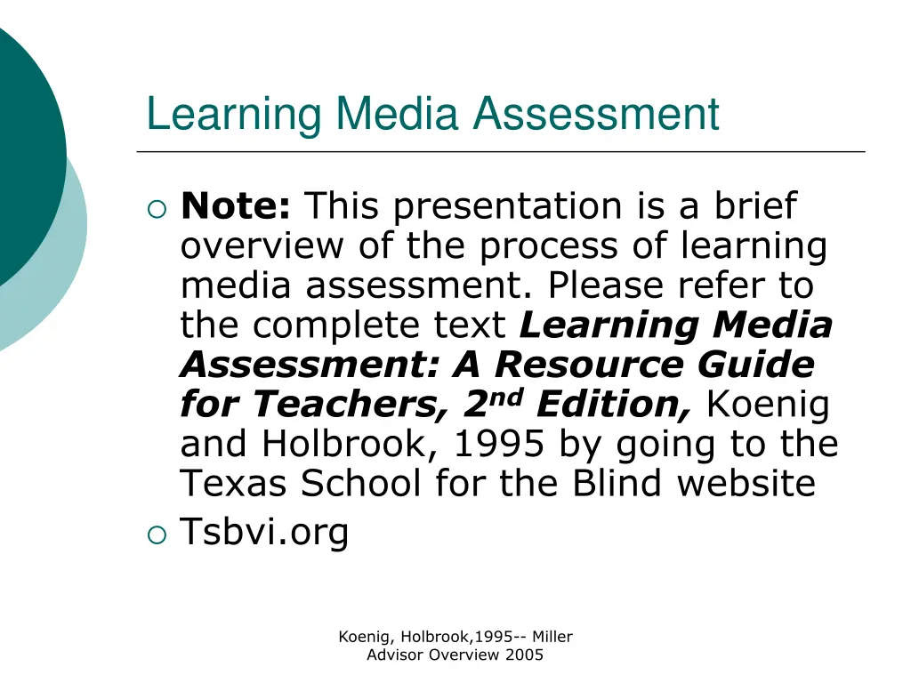 learning media assessment 1