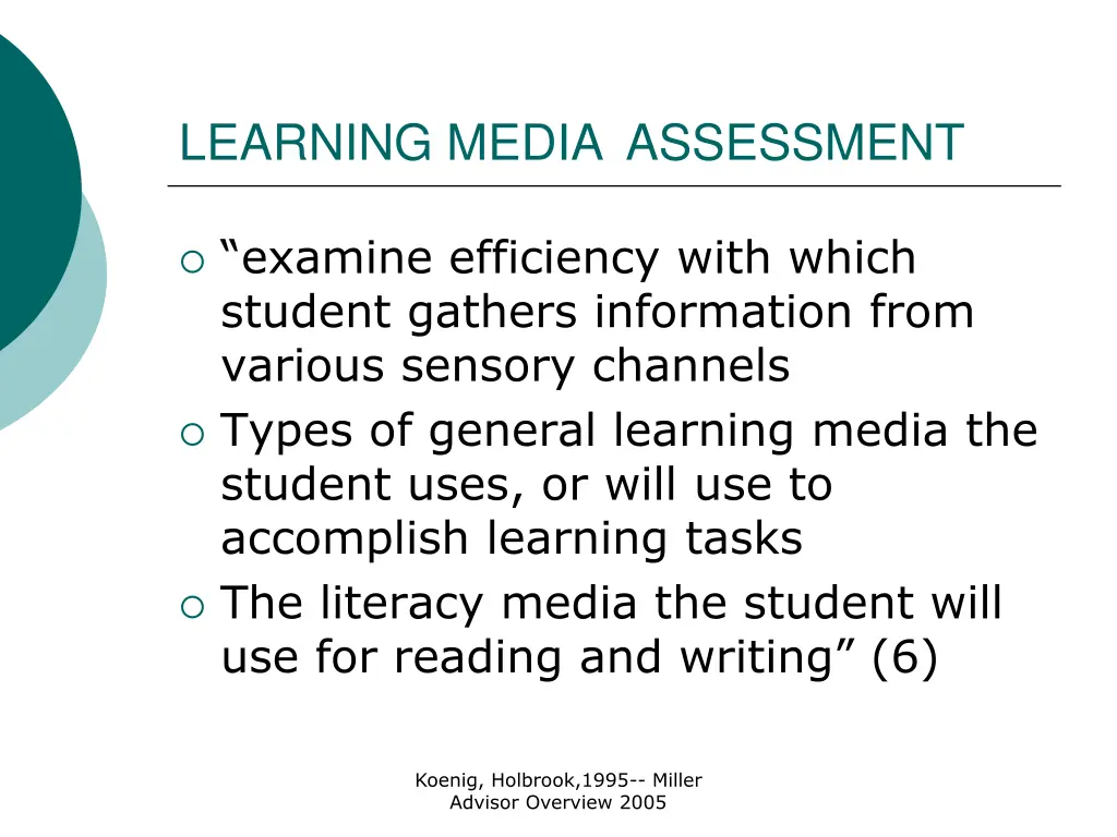 learning media assessment 6