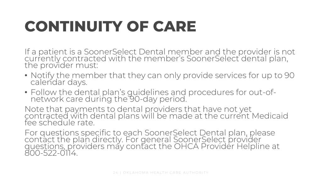 continuity of care 1