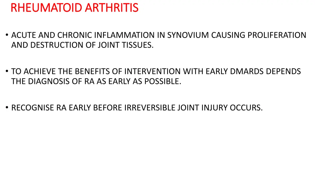 rheumatoid arthritis rheumatoid arthritis