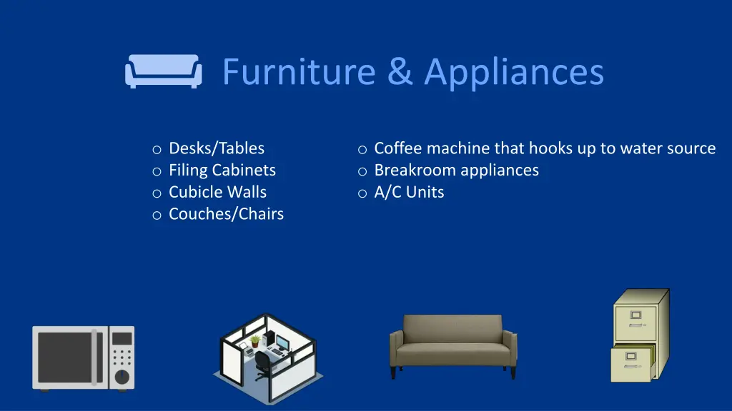 furniture appliances