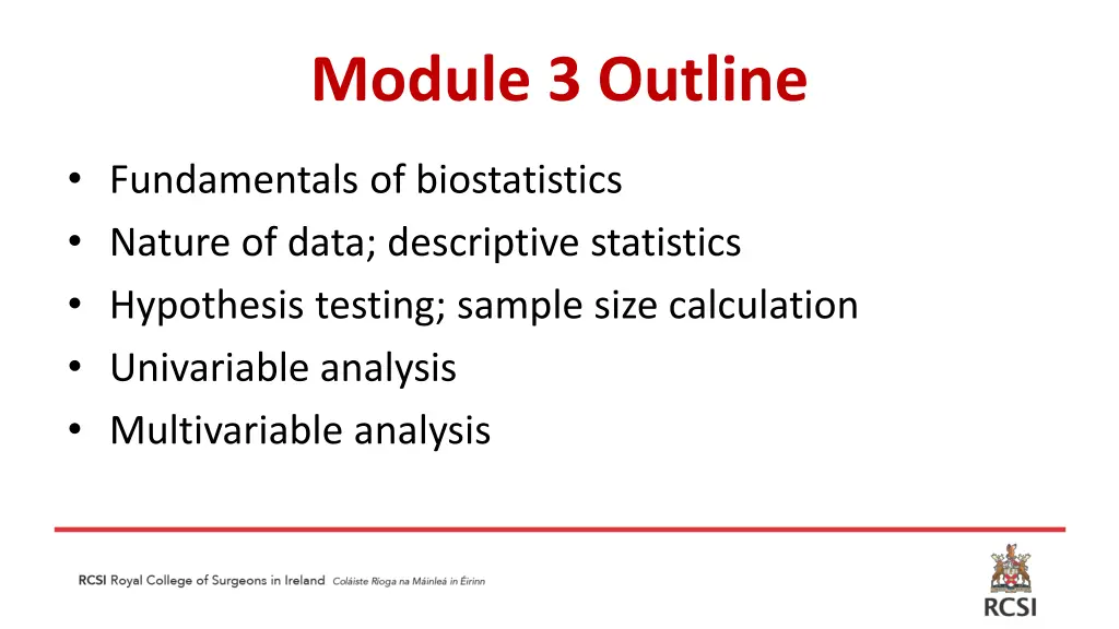 module 3 outline