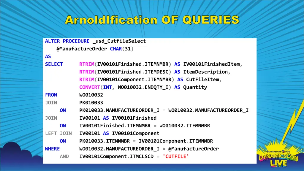 arnoldification of queries